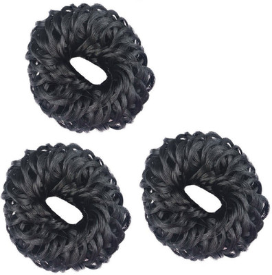 

Jampak™ Hair Accessories (Black) 3 Hair Juda Band (Small) Rubber Band Style Rubber Band(Black)