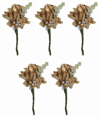 

pelo Flowers Hair Bun Juda Pins Accessories, Hair Accessories, Flowers Hair Juda Pins For Women And Girls Wedding And Party Wear, Set Of 5 Hair Accessory Set(Multicolor)