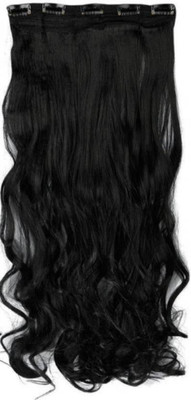 

GULZAR Premium Synthetic hair extensions / Curly Extension Extension (black ) pack of 1 Hair Extension