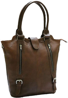 

Quick leather Hand-held Bag(Brown)