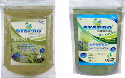 

Syspro 100% Natural Heena Powder (100g) + Indigo Powder (100g)(200 g)