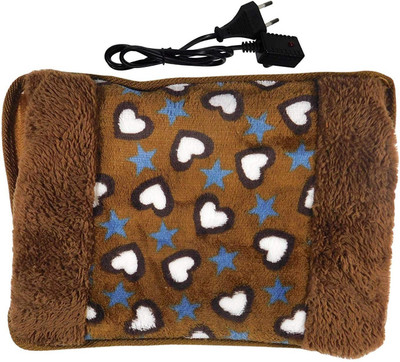

Cinnamon Deluxe Velvet Pocket Heating Gel Bag With Fur Electric 1 L Hot Water Bag(Multicolor)