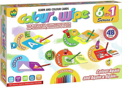

Starsky 6 in 1 Series 1 Color and Wipe CrayonsÂ Â (Multicolor)(Multicolor)