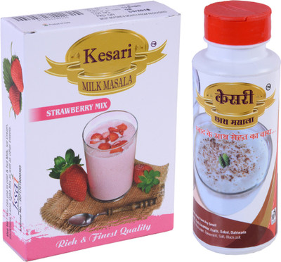 

Kesari Strawberry Mix Milk Masala 100g, and Buttermilk Chaach Masala150g, Combo pack of 2 250 g(Pack of 2)