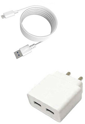 DAKRON Wall Charger Accessory Combo for Infinix Note 5(White)