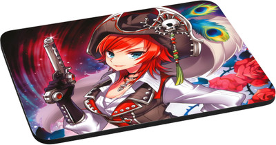 

ANNI69 Awesome Cute Girl with red hair and Gun In Hand With High Quality Non Slippery base And Glossy Print Mouse Used In Laptop and Computer Best for Gamer, Graphic Designer, And Every One With Mouse Optical And Laser Mouse Pad Mouse-pad Mouse pad Mousep