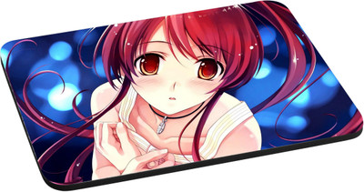 

ANNI69 red hair Girl With Big Eyes With High Quality Non Slippery base And Glossy Print Mouse pad Best fro Gamers, Graphic Designer, And Every One With Mouse Optical And Laser Mouse Pad Mousepad Brand Mousepad(Multicolor)