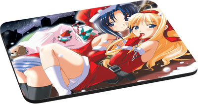 

ANNI69 Girl In Christmas Dress With High Quality Non Slippery base And Glossy Print Mouse pad Mousepad(Multicolor)
