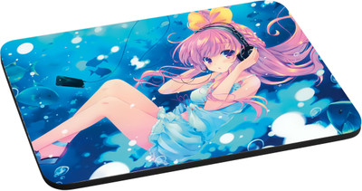 

ANNI69 Girl In Blue dress Lying and Listening Song From Headphone With High Quality Non Slippery base And Glossy Print Mouse Used In Laptop and Computer Best for Gamer, Graphic Designer, And Every One With Mouse Optical And Laser Mouse Pad Mouse-pad Mouse