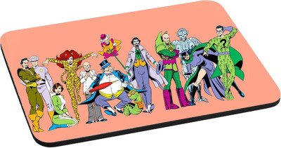 

ANNI69 Superheroes With High Quality Non Slippery base And Glossy Print Mouse pad Mousepad(Multicolor)