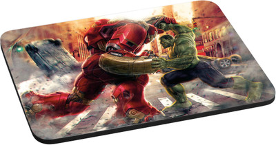 

ANNI69 Hulk VS Iron man in the City With High Quality Non Slippery base And Glossy Print Mouse pad Best fro Gamers, Graphic Designer, And Every One With Mouse Optical And Laser Mouse Pad Mousepad Brand Mousepad(Multicolor)