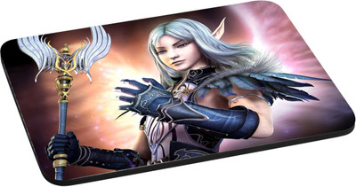 

ANNI69 Girl with power Wand With High Quality Non Slippery base And Glossy Print Mouse pad Best fro Gamers, Graphic Designer, And Every One With Mouse Optical And Laser Mouse Pad Mousepad Brand Mousepad(Multicolor)
