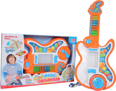 

MWG Exports Co Learn & Play Multi-Functional Kids Piano Guitar Musical Toys for Children Toddler Infant Sound Toy Playing(Orange)