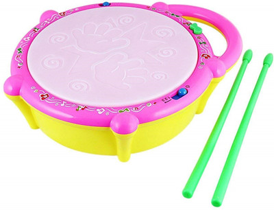 

Ramakada Flash Musical Drum Toy with 5 Visual 3D Lights, Music, 3 Game Modes(Multicolor)