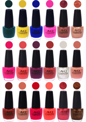 

AQ Fashion Hot Shade Gel Nail Polish Combo 995 Multicolor(Pack of 18)