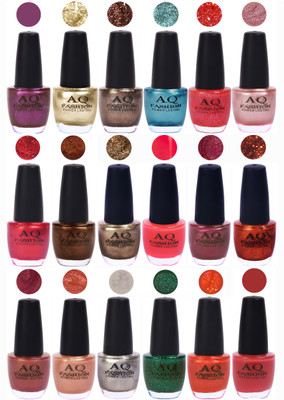 

AQ Fashion Hot Shade Gel Nail Polish Combo 998 Multicolor(Pack of 18)