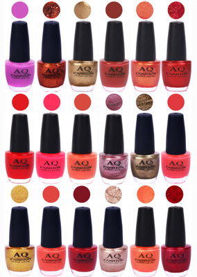

AQ Fashion Hot Shade Gel Nail Polish Combo 993 Multicolor(Pack of 18)