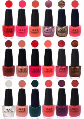 

AQ Fashion Hot Shade Gel Nail Polish Combo 992 Multicolor(Pack of 18)