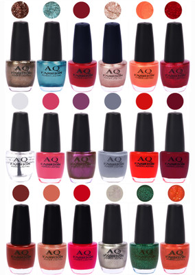 

AQ Fashion Hot Shade Gel Nail Polish Combo 974 Multicolor(Pack of 18)