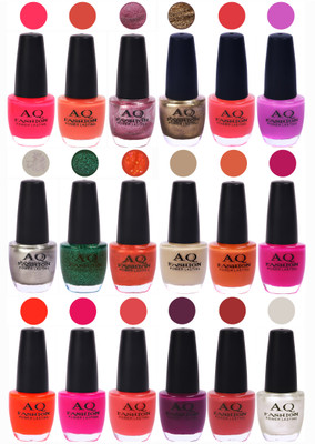 

AQ Fashion Hot Shade Gel Nail Polish Combo 959 Multicolor(Pack of 18)