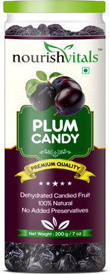 

NourishVitals Plum Dried Fruit (Dehydrated Fruits) Plums(200 g, Plastic Bottle)