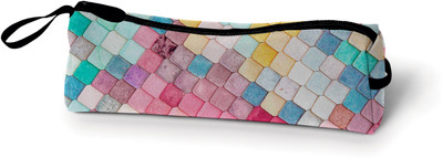 

khirki Series Multipurpose Art Canvas Pencil Box(Set of 1, Multicolor)