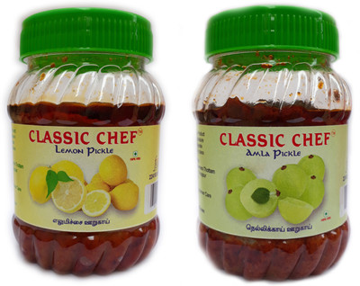 

CLASSIC CHEF LIME AMLA COMBO Lemon, Amla Pickle(200 g, Pack of2)