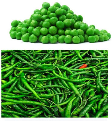 ZONATO Peas & Green Chili superior Combo pack Seed(50 per packet)