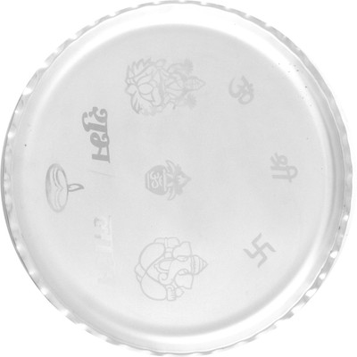 

Shreeng Silver Plated GL 11 inchi Pooja Set 8 Pcs. ( 28cmx28cmx7cm) Stainless Steel(8 Pieces, Silver)