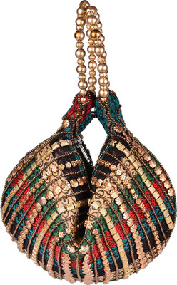 

Himalaya Handicraft Stylish Potli Potli(Black)