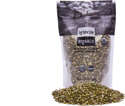 

bytewise organic Unpolished Green Moong Dal (Split)(1 kg)