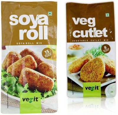 

Vegit Soya Roll & Veg Cutlet (Pack of 4, Each 2) 680 g