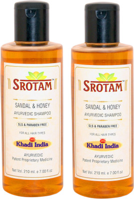 

Srotam Sandalwood & Honey SLS & Paraben Free Shampoo ( Set of 2 Bottle)(420 ml)