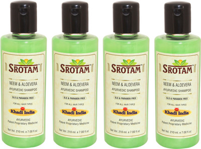 

Srotam Neem & Aloevera SLS & Paraben Free Shampoo ( Set of 4 Bottle)(840 ml)