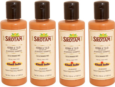 

Srotam Heena & Tulsi SLS & Paraben Free Shampoo ( Set of 4 Bottle)(840 ml)