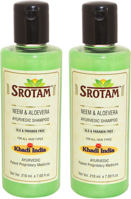 

Srotam Neem & Aloevera SLS & Paraben Free Shampoo ( Set of 2 Bottle)(420 ml)