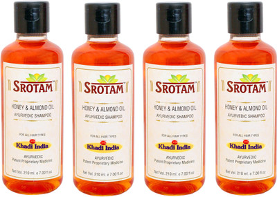 

Srotam Honey & Almond Oil Shampoo ( Set of 4 Bottle)(840 ml)