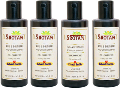 

Srotam Amla & Bhringraj SLS & Paraben Free Shampoo ( Set of 4 Bottle)(840 ml)