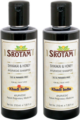 

Srotam Shikakai & Honey SLS & Paraben Free Shampoo ( Set of 2 Bottle)(420 ml)
