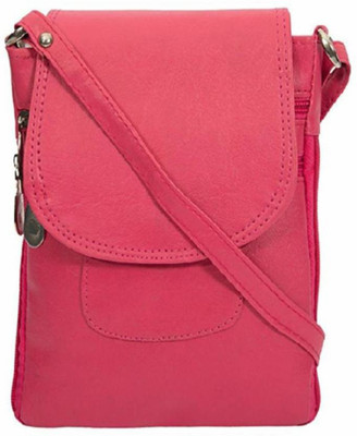 

Avni's Women Casual Pink PU Sling Bag