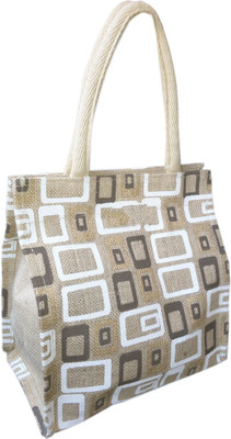 

Kroniv Women Casual Khaki Jute Hand-held Bag
