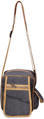 

Roshiaaz Girls Casual Grey Canvas Sling Bag