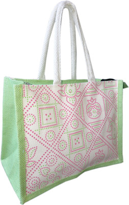 

Kroniv Men & Women Casual Green, Beige Jute Hand-held Bag, Beige;green