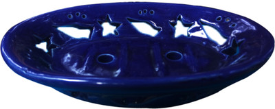 

sawan shopping mart Ceramic Soap Tray, Soap dish, soap holder, Soap case, case(Blue)100% Ceramic(Blue)