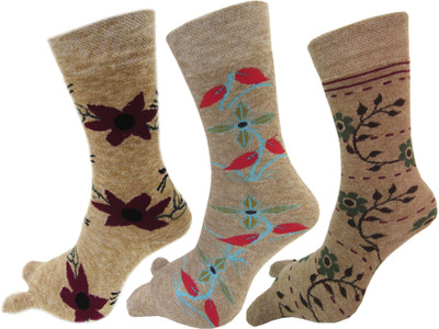 RC. ROYAL CLASS Women Self Design Calf Length(Pack of 3)