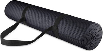 Vellora fitness yogamat with strap Black 6 mm Yoga Mat