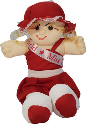 YEAMKE RED MISS INDIA - 14 inch(Red)