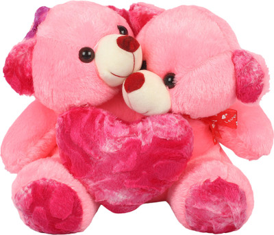 

BM Couple Teddy Bear Huggable And Loveable and Happy Birthday gift(33X27 CM) - 33 cm(Multicolor)