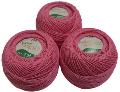 ANCHOR Mercerised Crochet Cotton -Pink 4054020 52 - 20g X 5 Nos Thread(5 m Pack of5)