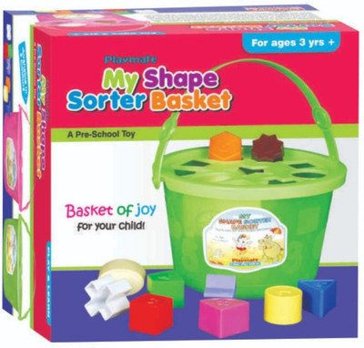 

Olympia My Shape Sorter Basket Toy Accessory(Basket Multicolor)